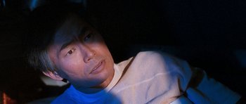 Movie still from “Star Trek VI: The Undiscovered Country” (1991), directed by Nicholas Meyer – A person looking at the camera; Close Up shot, High angle