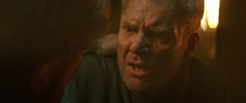 Movie still from “Star Trek: Generations” (1994), directed by David Carson – A man's angry face; Close Up shot, Low angle