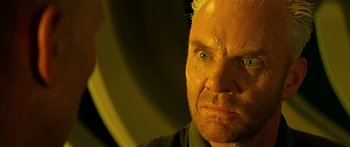 Movie still from “Star Trek: Generations” (1994), directed by David Carson – A person with a beard; Close Up shot, Low angle