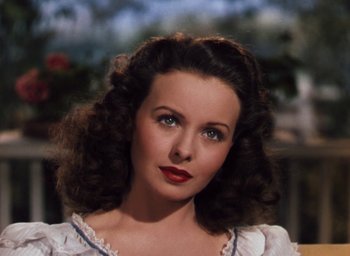 Movie still from “State Fair” (1945), directed by Walter Lang – A person wearing a dress; Close Up shot, High angle