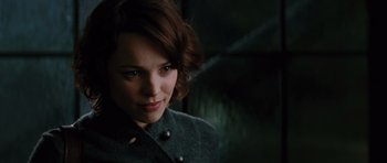 Movie still from “State of Play” (2009), directed by Kevin Macdonald – A person with short hair; Close Up shot, Over the shoulder angle