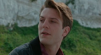 Movie still from “Summer of 85” (2020), directed by François Ozon – A person wearing a jacket; Close Up shot, Low angle