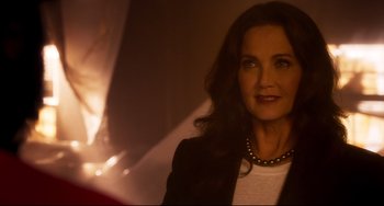 Movie still from “Super Troopers 2” (2018), directed by Jay Chandrasekhar – A person wearing a jacket; Close Up shot, Over the shoulder angle