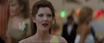 Movie still from “Superman III” (1983), directed by Richard Lester – A person wearing a dress; Close Up shot, Low angle