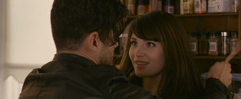 Movie still from “Tamara Drewe” (2010), directed by Stephen Frears – A man and a woman looking at one another; Close Up shot, Over the shoulder angle