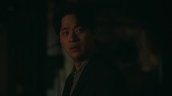 Movie still from “Hellbound” (2021), created by Yeon Sang-ho – Close Up shot, Over the shoulder angle