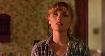 Movie still from “Tender Mercies” (1983), directed by Bruce Beresford – A person wearing a plaid shirt; Close Up shot, Low angle