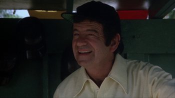 Movie still from “The Bad News Bears” (1976), directed by Michael Ritchie – A person wearing a hat; Close Up shot, Low angle