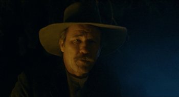 Movie still from “The Ballad of Gregorio Cortez” (1982), directed by Robert M. Young – A person wearing a hat; Close Up shot, Low angle