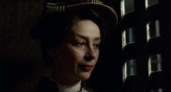 Movie still from “The Ballad of Gregorio Cortez” (1982), directed by Robert M. Young – A person wearing a hat; Close Up shot, Over the shoulder angle