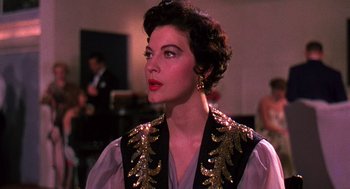 Movie still from “The Barefoot Contessa” (1954), directed by Joseph L. Mankiewicz – A person wearing a dress; Close Up shot, Low angle