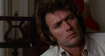 Movie still from “The Beguiled” (1971), directed by Don Siegel – A person with long hair; Close Up shot, Over the shoulder angle