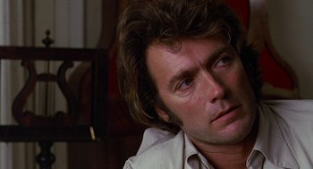 Movie still from “The Beguiled” (1971), directed by Don Siegel – A person with long hair; Close Up shot, Over the shoulder angle