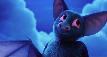 Movie still from “Hotel Transylvania 2” (2015), directed by Genndy Tartakovsky – Medium shot, High angle