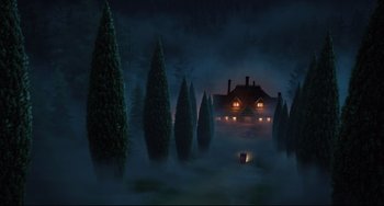 Movie still from “Hotel Transylvania 2” (2015), directed by Genndy Tartakovsky – Extreme Wide shot, Low angle