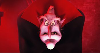 Movie still from “Hotel Transylvania 2” (2015), directed by Genndy Tartakovsky – Close Up shot, Low angle