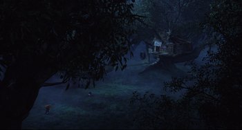 Movie still from “Hotel Transylvania 2” (2015), directed by Genndy Tartakovsky – Extreme Wide shot, High angle