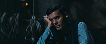 Movie still from “The Best of Everything” (1959), directed by Jean Negulesco – A person holding a cigarette in his hand; Close Up shot, High angle