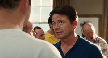 Movie still from “The Break-Up” (2006), directed by Peyton Reed – A person talking to another person; Close Up shot, Over the shoulder angle