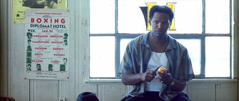 Movie still from “Ali” (2001), directed by Michael Mann – Close Up shot, Low angle