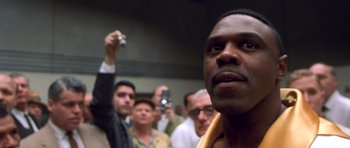 Movie still from “Ali” (2001), directed by Michael Mann – Close Up shot, Low angle