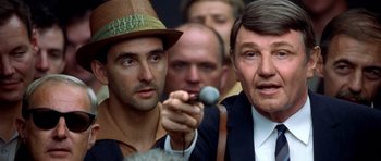 Movie still from “Ali” (2001), directed by Michael Mann – Close Up shot, Over the shoulder angle