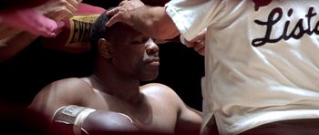 Movie still from “Ali” (2001), directed by Michael Mann – Close Up shot, Over the shoulder angle