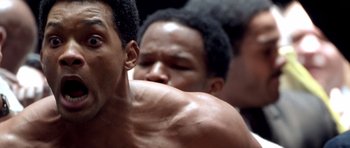 Movie still from “Ali” (2001), directed by Michael Mann – Close Up shot, Low angle