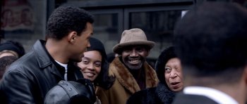 Movie still from “Ali” (2001), directed by Michael Mann – Close Up shot, Over the shoulder angle