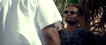 Movie still from “Ali” (2001), directed by Michael Mann – Close Up shot, Over the shoulder angle