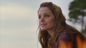 Movie still from “The Butterfly Effect 2” (2006), directed by John R. Leonetti – A person with long brown hair; Close Up shot, Over the shoulder angle