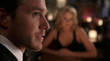 Movie still from “The Butterfly Effect 2” (2006), directed by John R. Leonetti – A man and a woman; Close Up shot, Over the shoulder angle