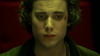 Movie still from “The Butterfly Effect 2” (2006), directed by John R. Leonetti – A person with a scar on his face; Close Up shot, Low angle