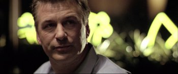 Movie still from “The Cooler” (2003), directed by Wayne Kramer – A person wearing a shirt; Close Up shot, Low angle