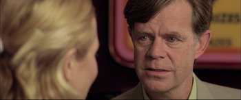 Movie still from “The Cooler” (2003), directed by Wayne Kramer – A person talking to another person; Close Up shot, Over the shoulder angle