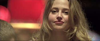 Movie still from “The Cooler” (2003), directed by Wayne Kramer – A woman with long hair; Close Up shot, Low angle