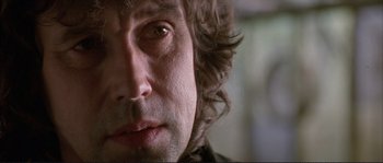 Movie still from “The Crying Game” (1992), directed by Neil Jordan – A person's eyes and face; Close Up shot, Low angle