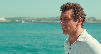 Movie still from “The Damned United” (2009), directed by Tom Hooper – A person near a body of water; Close Up shot, Over the shoulder angle