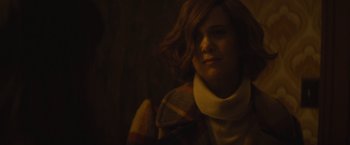 Movie still from “The Diary of a Teenage Girl” (2015), directed by Marielle Heller – A person wearing a sweater; Close Up shot, Over the shoulder angle