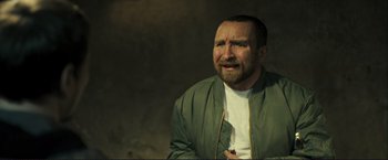 Movie still from “The Disappearance of Alice Creed” (2009), directed by J Blakeson – A person wearing a jacket; Close Up shot, Over the shoulder angle