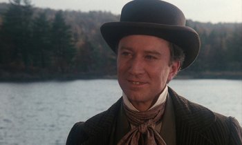 Movie still from “The Europeans” (1979), directed by James Ivory – A person wearing a hat; Close Up shot, Over the shoulder angle