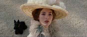 Movie still from “The Extraordinary Adventures of Adèle Blanc-Sec” (2010), directed by Luc Besson – A person wearing a hat; Close Up shot, Low angle