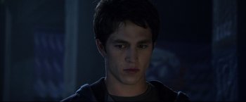 Movie still from “The Final Destination” (2009), directed by David R. Ellis – A young man is looking at the camera; Close Up shot, Over the shoulder angle