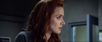 Movie still from “The Final Destination” (2009), directed by David R. Ellis – A person with long hair; Close Up shot, Over the shoulder angle