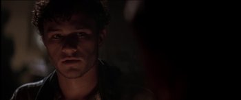 Movie still from “The Four Feathers” (2002), directed by Shekhar Kapur – A man's face in the dark; Close Up shot, Over the shoulder angle