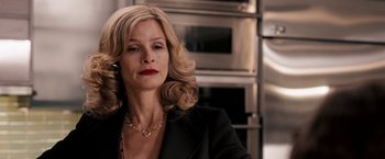 Movie still from “The Game Plan” (2007), directed by Andy Fickman – A woman with blonde hair wearing a black jacket; Close Up shot, Low angle