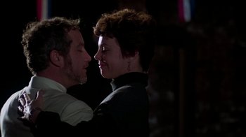 Movie still from “The Goodbye Girl” (1977), directed by Herbert Ross – A man and a woman standing next to each other in the dark; Close Up shot, Low angle