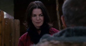 Movie still from “The Guardian” (2006), directed by Andrew Davis – A person wearing a red jacket; Close Up shot, Over the shoulder angle