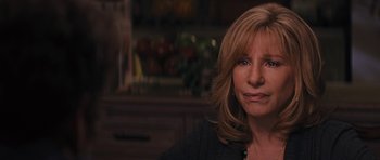 Movie still from “The Guilt Trip” (2012), directed by Anne Fletcher – A person wearing a black shirt; Close Up shot, Over the shoulder angle