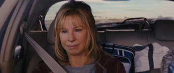 Movie still from “The Guilt Trip” (2012), directed by Anne Fletcher – A person sitting in a car; Close Up shot, Over the shoulder angle